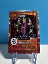 2024 Topps Merlin UEFA Club Merlin Gamers  Fermin Lopez Rookie Card Insert 10/10. rookie card picture