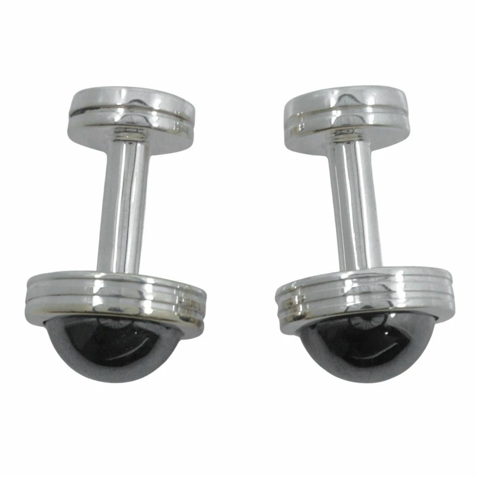 Gemelos Tiffany & Co. Paloma Picasso, plata de ley 925 con hematita, para hombre Foto 2 de 4