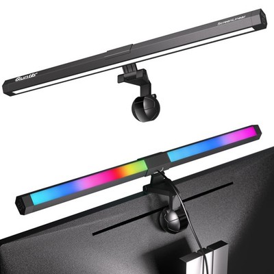 Quntis Computer Monitor Lampe mit Gaming Deko RGB Hintergrundbeleuchtung 40cm