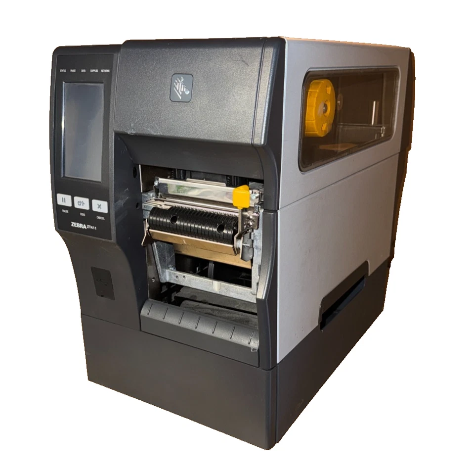 Zebra ZT411 Label Printer 4" Thermal Transfer 300dpi USB Ethernet Peeler Rewind - Image 2 of 4