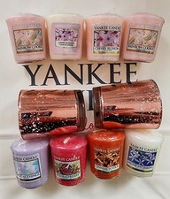 Yankee Candle 3 Votive Holders & 3 Votives