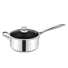 Casserole Inox Premium, Couvercle et en Nid d'Abeille 20cm