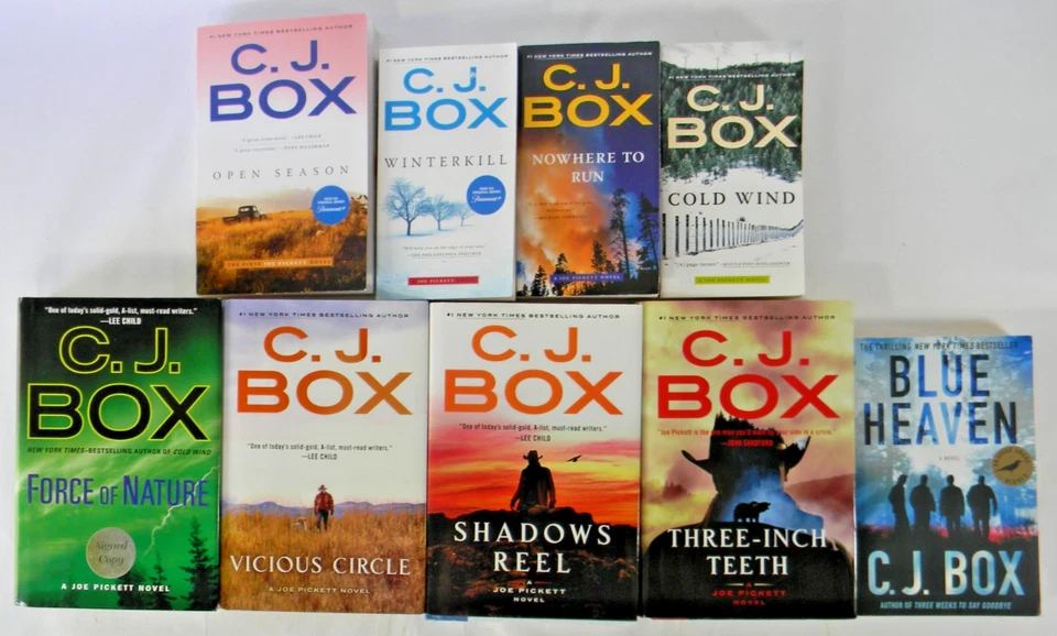 Lot OF 9 C. J. Box JOE PICKETT series (Mixed Lot) 1 Signed - VG - Image 2 of 4