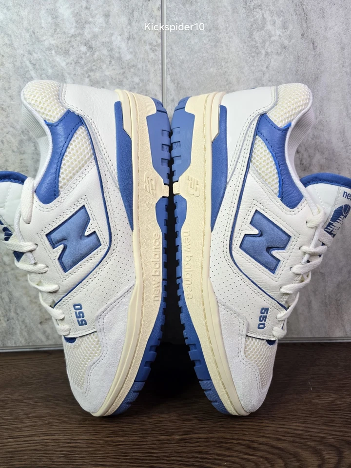 New Balance 550 Sea Salt Pack Blue Agate Sneakers BB550CPD Men's Size 9 - Image 4 of 4