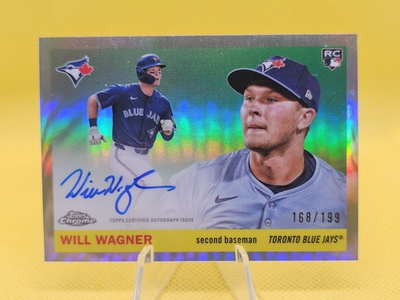 #ad #ad 2025 Topps Chrome Platinum Will Wagner Auto Refractor #113 168 199 RC $19.99