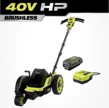 Ryobi 40V HP Brushless 9 in. Cordless Edger with 4.0 Ah Battery and Charger