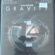 Gravity DVD Movie Sandra Bullock George Clooney Alfonso Cuarón Tall DVD Case