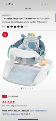 ingenuity Baby Kinder Tisch Sitz PROP SPOT LEARN-TO-SIT CASI ab 4 Monate
