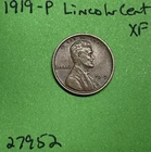 1919-P Lincoln Wheat Cent / Penny 1c Xf Extra Fine