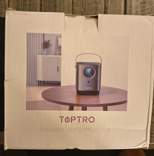 TOPTRO TR23 Portable Video Projector WiFi Bluetooth Touch Screen - Gray - Bd New