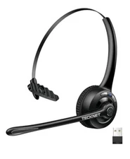 TECKNET (TK - HS004) Wireless On Ear Headphones - For Truckers,  Office, Schools