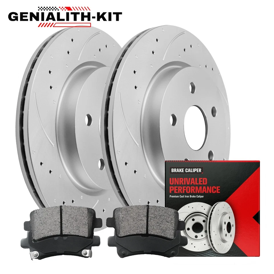 Front Rear Disc Rotors Brake Pads for Chevy Impala Malibu Buick LaCrosse Regal Foto 4 de 4