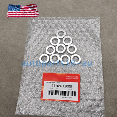 #ad 10PCS Aluminum Drain Plug Washer 12mm For Honda Acura 94109 12000 OEM $7.67