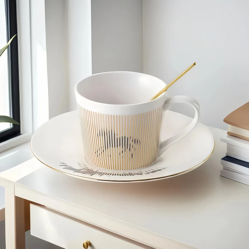 Juegos de tazas y platillos de café Old Craftsmen's 8,45 oz único reflejo dinámico Mirage... Foto 2 de 4