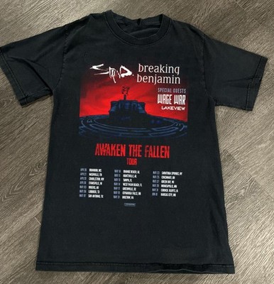 STAIND - BREAKING BENJAMIN Awaken the fallen tour Shirt Black 