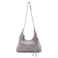 Fredsbruder My Bestie Schultertasche Leder 41Cm #FSB-227-3833 (Warm Grey)