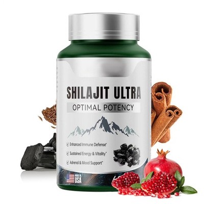 Flynew Shilajit Ultra Optimal Potency mit L-Arginin Pure Vitalität Harz