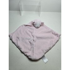 Angel Dear Bulldog Puppy Dog Pink Lovey Baby Security Blanket Plush Knot Corners