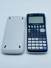 Casio FX-9750GII Graphing Calculator Blue And White With Cover