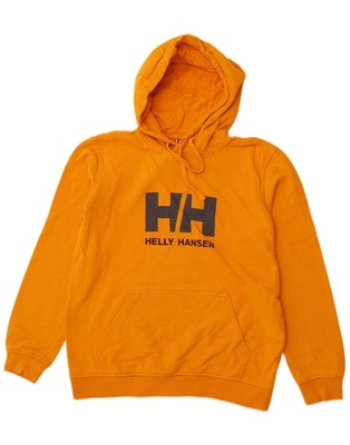 HELLY HANSEN Herren Grafik Hoodie Pullover Medium Gelb Baumwolle CD10
