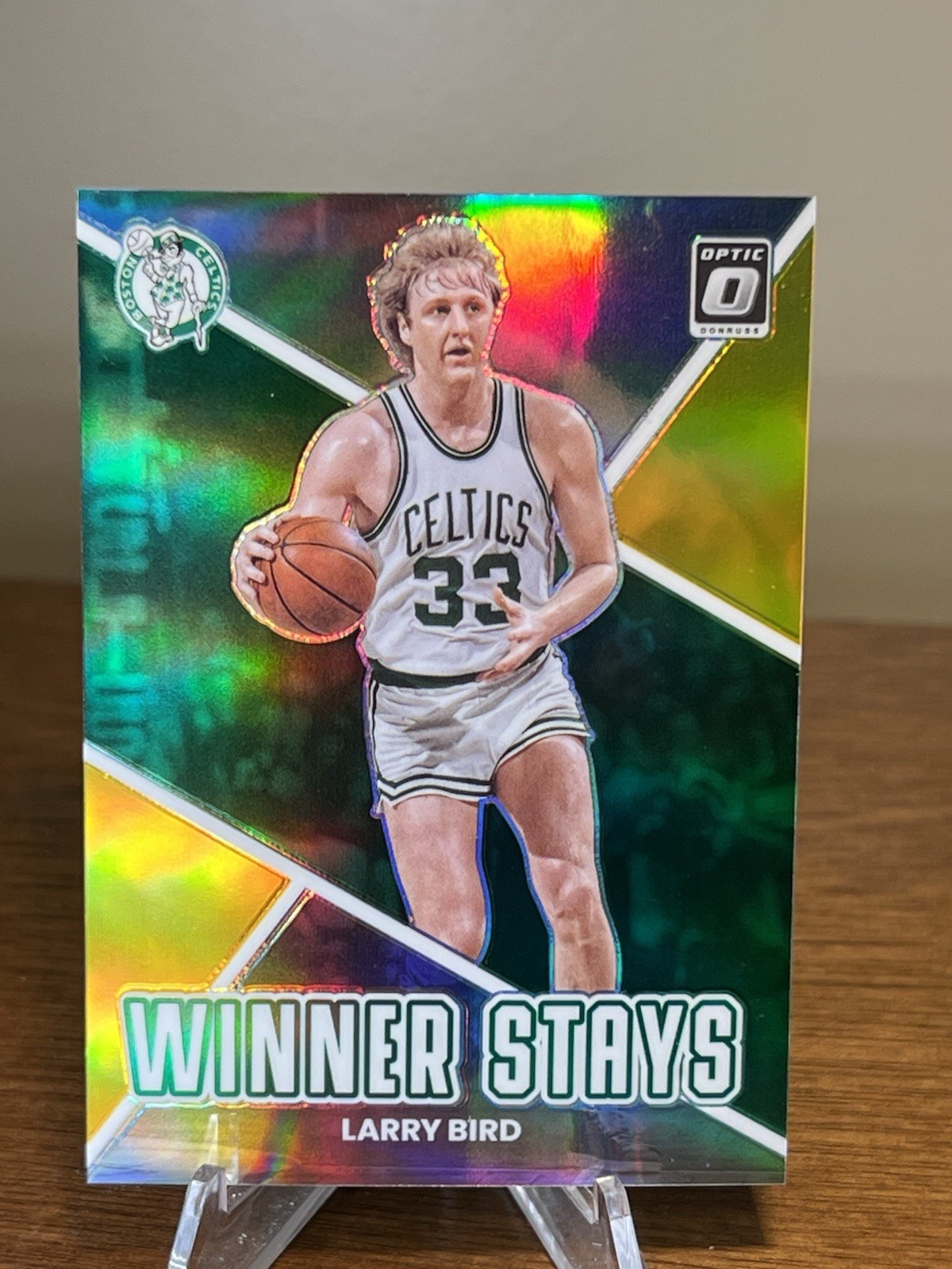 2022-23 Donruss Optic #15 Larry Bird Winner Stays GOLD /10 Boston Celtics