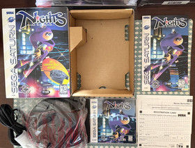 🔥 NiGHTS Into Dreams Sega Saturn 3D Control Pad Bundle CIB Complete Minty 🔥