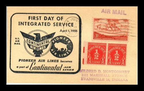 DR JIM STAMPS US CARD FIRST DAY INTEGRATED SERVICE LA JUNTA COLORADO AIR MAIL