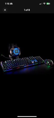 New Velocilinx Brennus Pro Series Gaming Bundle Keyboard Mouse Headset