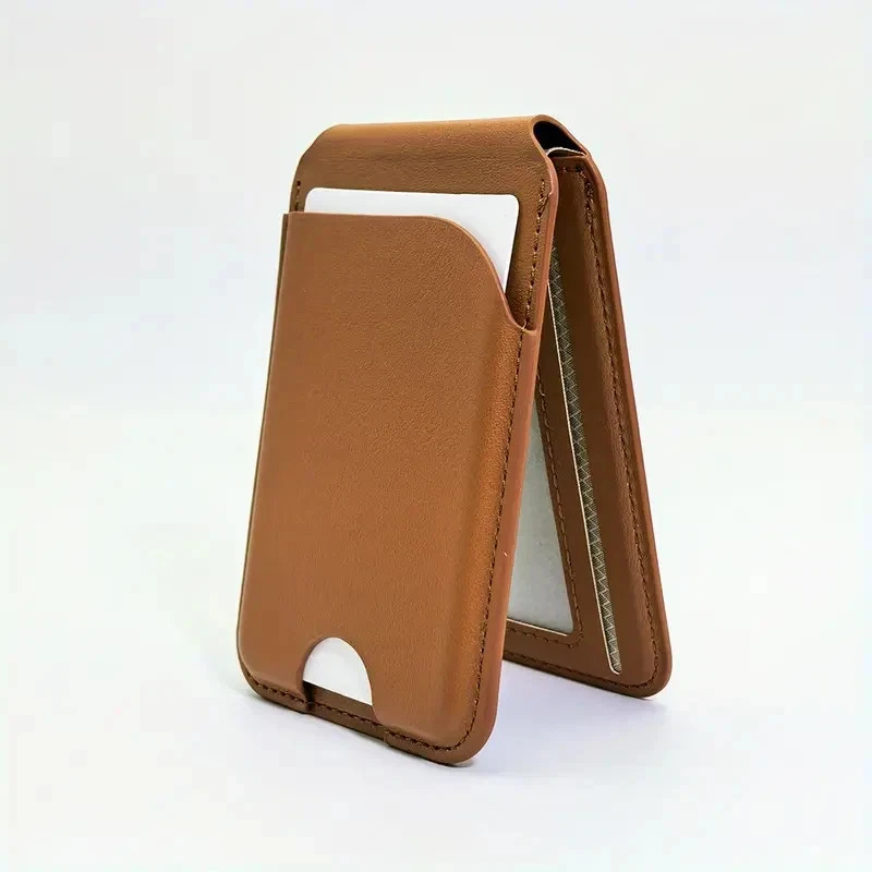 cartera magnética de cuero con función de soporte para teléfono Foto 2 de 4