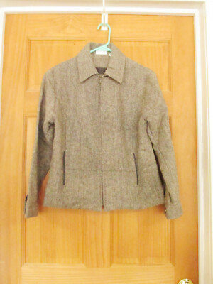 Fashion Bug Brown Wool Blend Dress Coat Jacket Size Small ~ SUPER CUTE!