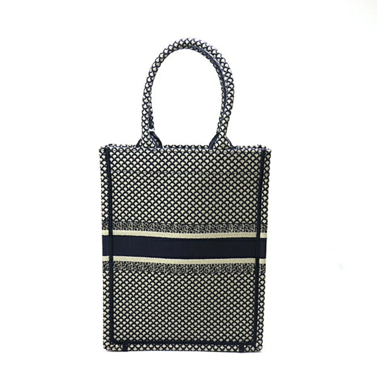 Christian Dior Dior DIOR Book Tote Vertical Navy M1272ZWBA 941U LA LUNE Tarot Ca