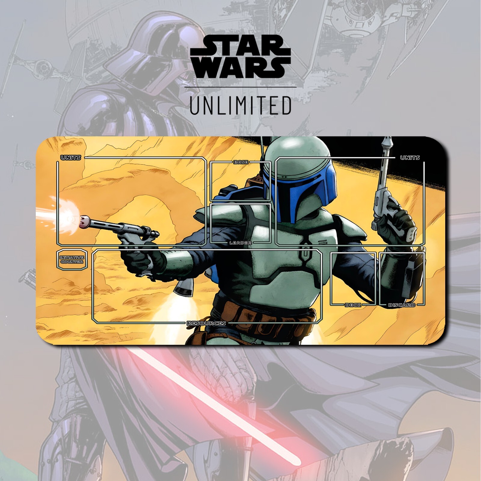 Playmat Jango Fett TCG Star Wars : Unlimited (SWU)