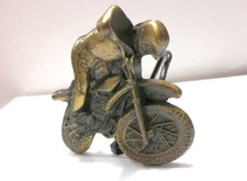 Vintage Brass Motocross Dirt Bike Belt Buckle No. 3273