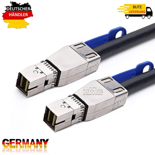 HP External Mini SAS 12G HD 1M kabel SFF-8644 to SFF-8644 717432-001/691970-001
