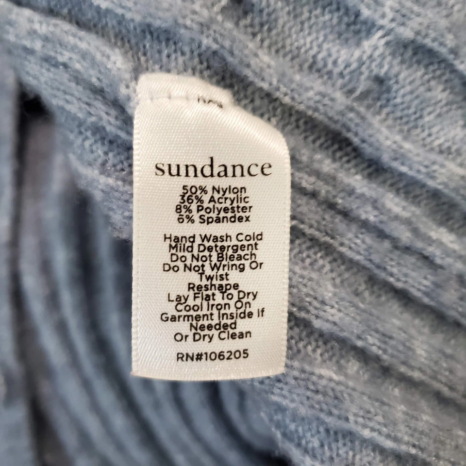 Suéter Sundance Mujer Medio Azul Cárdigan Tejido con Cable Cuello en V Foto 3 de 4