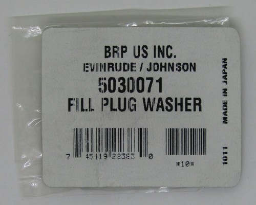 New OMC Outboard Marine Corp OEM Fill Plug Washer Pack of 10 Part No. 5030071 - Picture 1 of 2