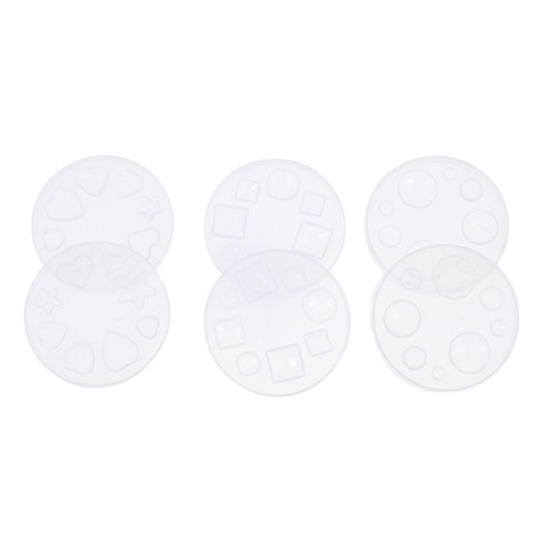 6 Pcs Circle Candles DIY Mold Epoxy Mould Crystal Ecofriendly Molds