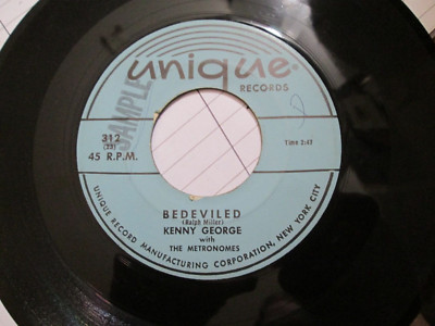 Popcorn Exotica 45 KENNY GEORGE/RAY JOHNSON  Bedeviled/Heads You Win NM UNIQUE