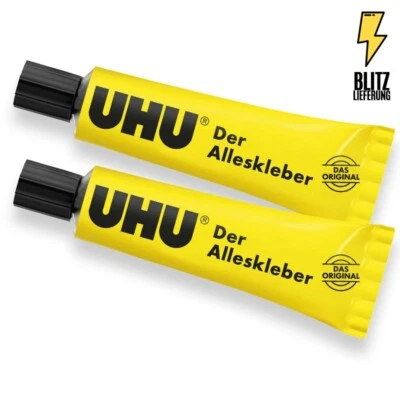 2x UHU Alles Kleber 31g tropffrei | Klebstoff, Tube, flüssigkleber