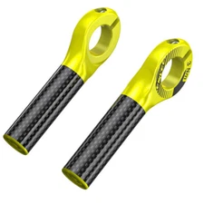 ENLEE 1Pair Carbon Fiber Handlebar Ends Mountain Bike Handle bar Grips Bike Rest