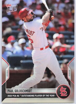 2022 Topps Now Player's Choice PCA-10 Paul Goldschmidt -Free Shipping Always!
