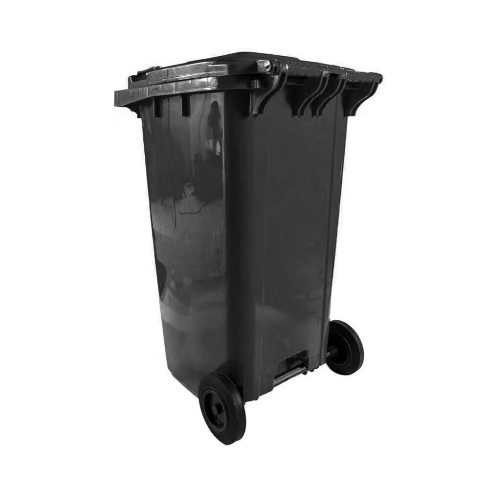 240L Bin Large Council Size Outdoor Rubbish Rubber Wheel Bins eBay