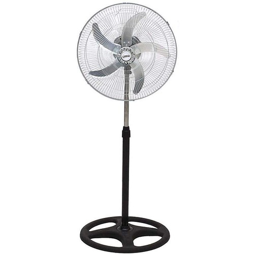 VENTILATORE A PIANTANA DA PAVIMENTO OSCILLANTE 5 PALE IN METALLO 3 VELOCITÀ 50W - Foto 2 di 5