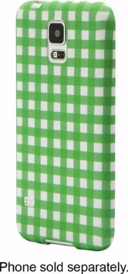Funda Carcasa Suave Dynex para Samsung Galaxy S 5 S5 Checker Verde/Blanco Foto 2 de 4