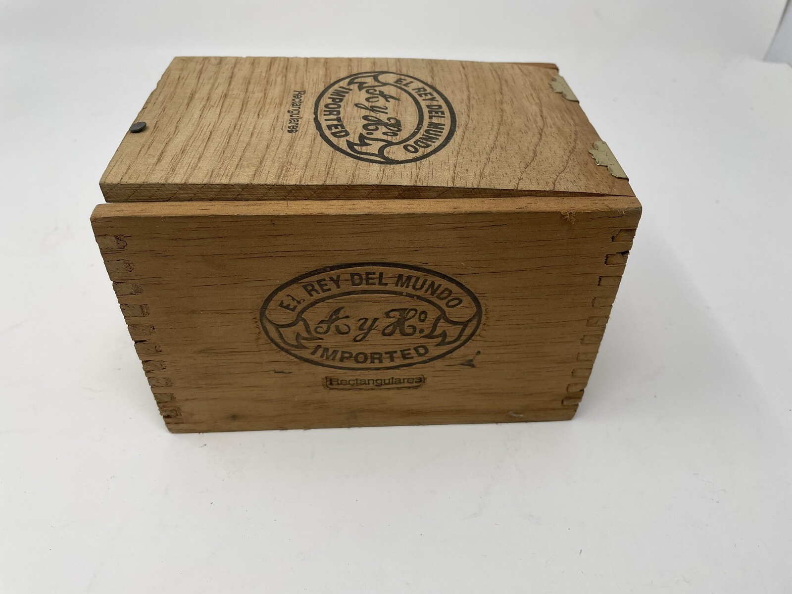 El Rey Del Mundo | Flor de Llaneza Wood Cigar Box Empty - 6.75