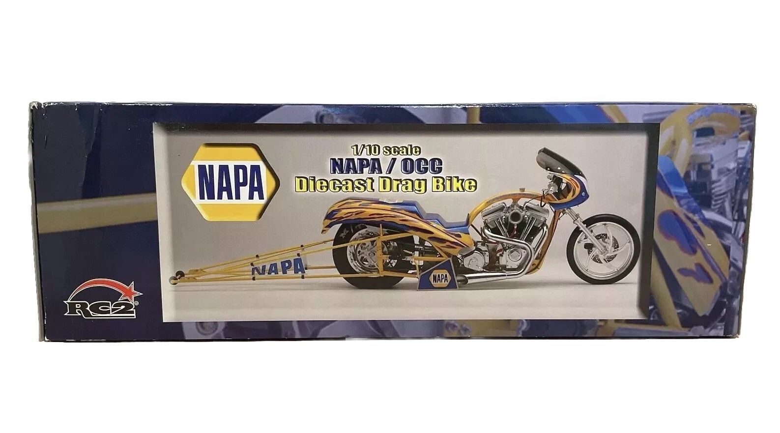 NAPA Orange County Choppers Diecast Drag Bike Motorcycle 1/10 Scale RC2