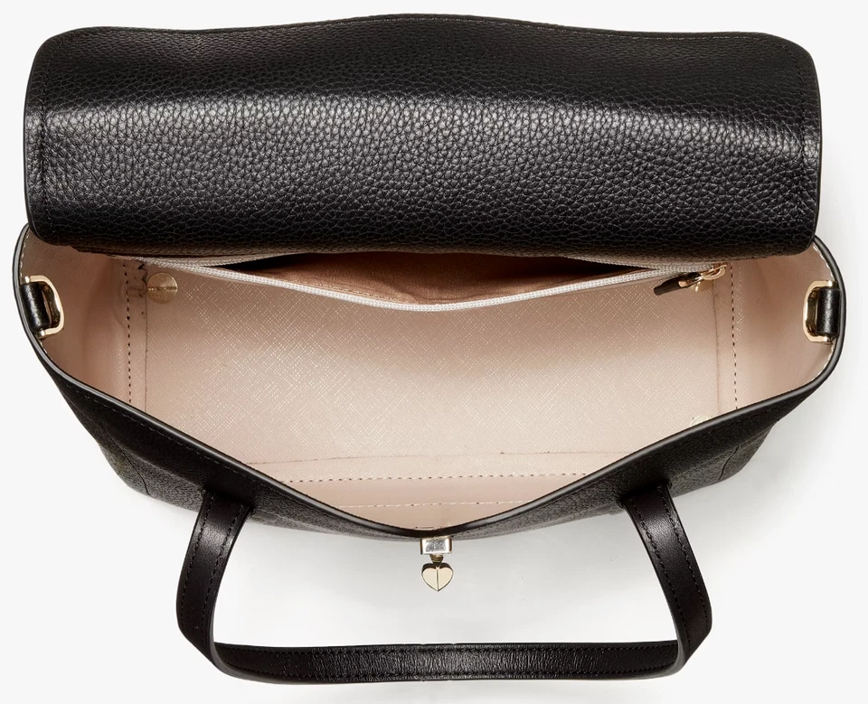 Borsa tote Kate Spade Essential North South in pelle nera PXR00270 Borsa a tracolla Nuova con etichette