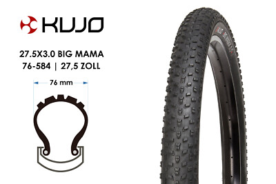27,5 Zoll Fahrrad Reifen Kujo Big Mama 27.5x3.0 Fatbike MTB 650B Freeride 76-584