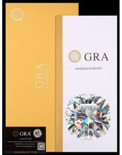 Loose Moissanite Cushion Cut Real Gem Stone W. GRA Certificate All Sizes VVS1 D