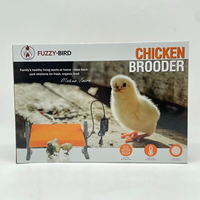 Fuzzy-Bird Black Chicken Chick Brooder, 360° Adjustable Height & Angle Warmer